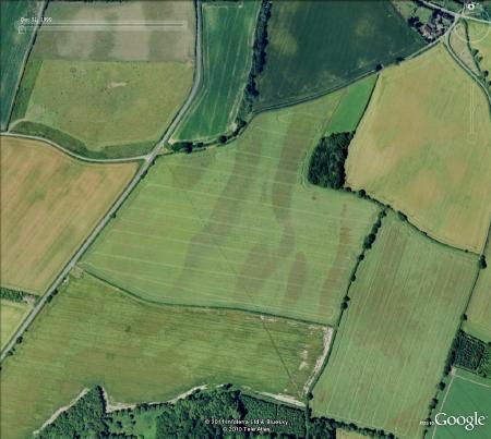 Lineations in a field near East Beckham in 1999